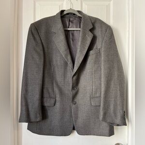 Gianfranco Ruffini Italy Gray Lambswool Blazer Size 43R